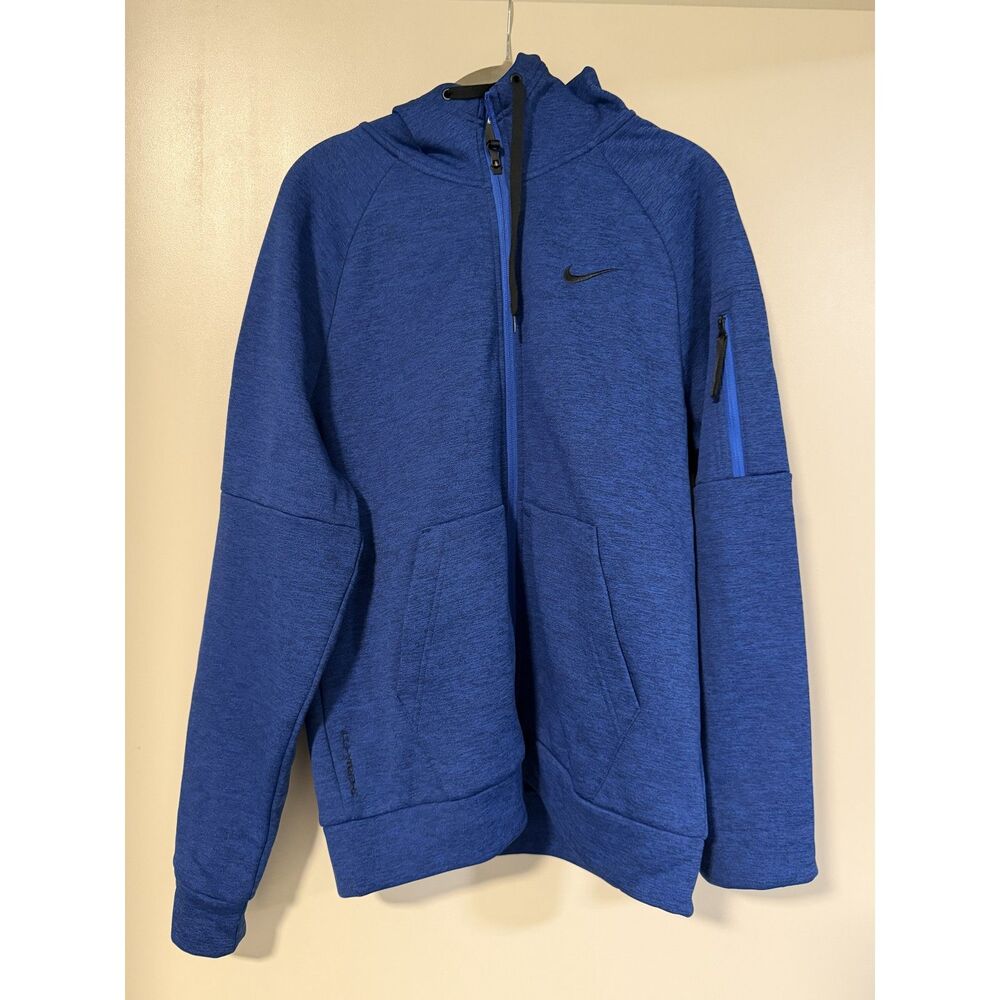 Nike Full-Zip Hoodie Blue Heather Medium Mens